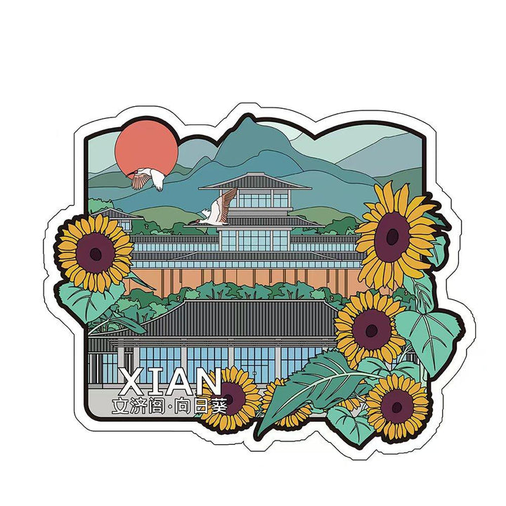 Chang'an Heritage Postcard Set: 20 Hand-Illustrated Xi'an Landmarks & Cultural Icons | Collectible Travel Art - Eastern Gifts