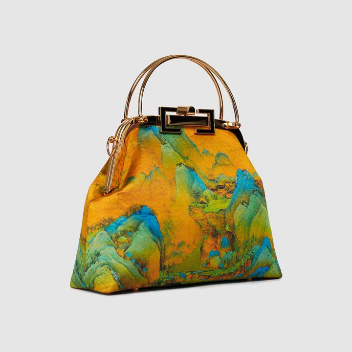 Chinese Art Handbag with Golden Touch - Eastern Gifts