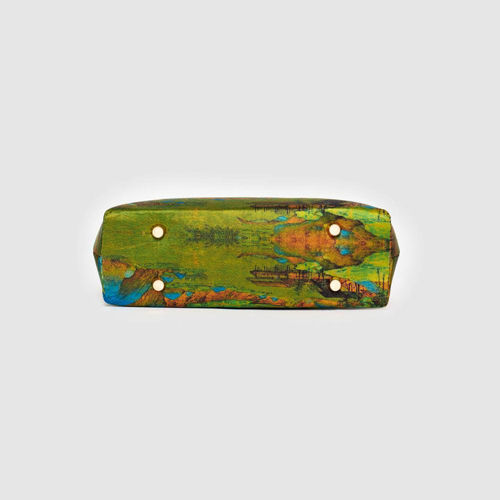 Chinese Art Landscape Handbag| Song Dynasty Art Clutch | Portable Golden Landscape Gallery - Eastern Gifts