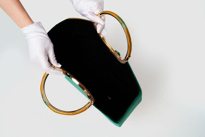 Wang Ximeng Art Handbag | Song Dynasty Landscape Velvet Purse | Wearable Museum Piece - Eastern Gifts