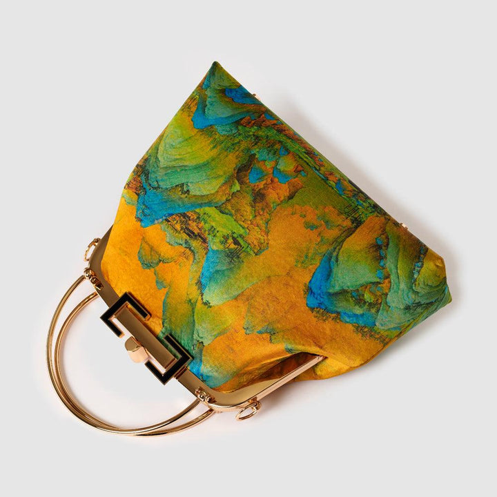 Chinese Art Handbag with Golden Touch - Eastern Gifts