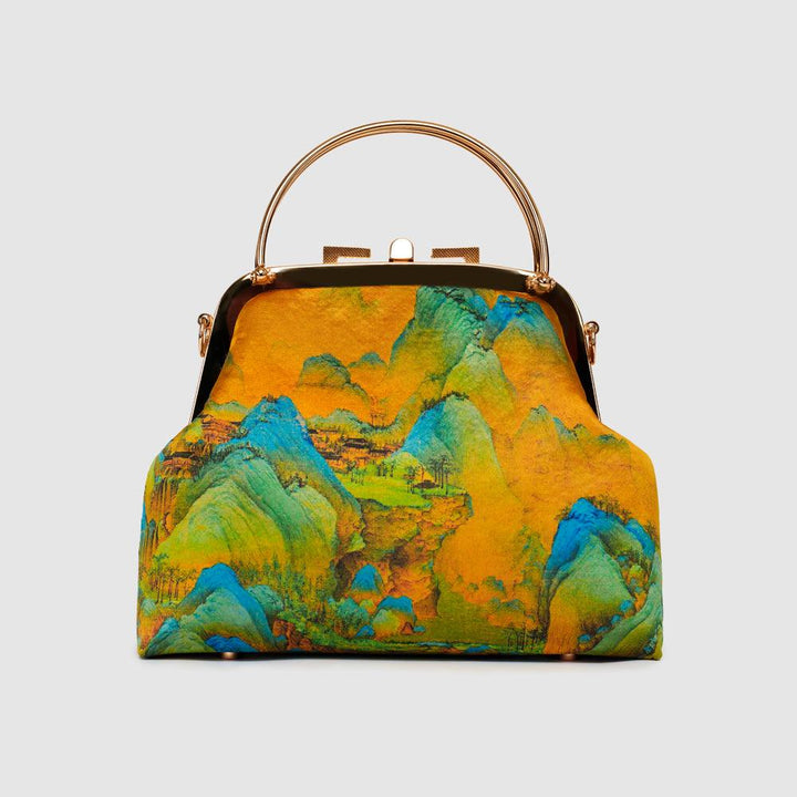 Chinese Art Handbag with Golden Touch - Eastern Gifts