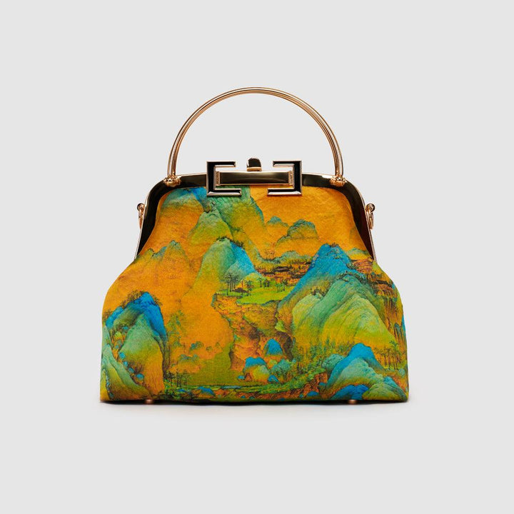 Chinese Art Handbag with Golden Touch - Eastern Gifts