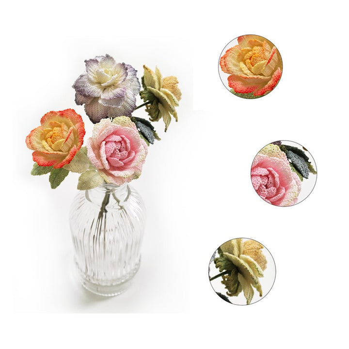Delicate Micro Crochet Flower Arrangement - Eastern Gifts