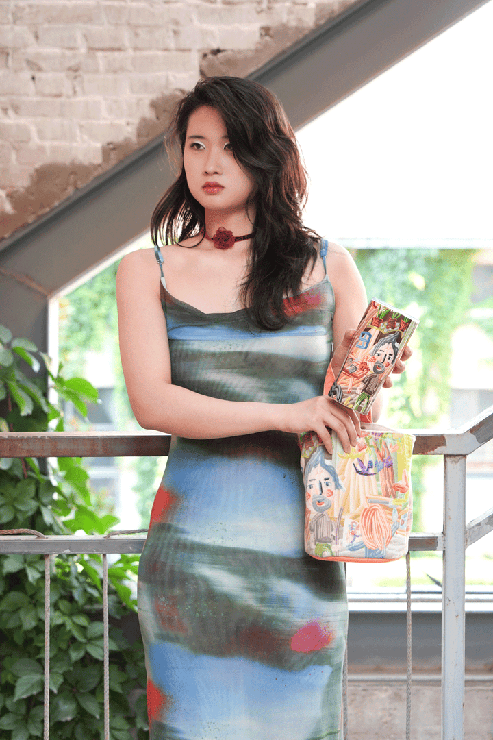 [Eastern Gifts] x Zhu Zhu: Wearable Art Mini Bucket Bag - Eastern Gifts