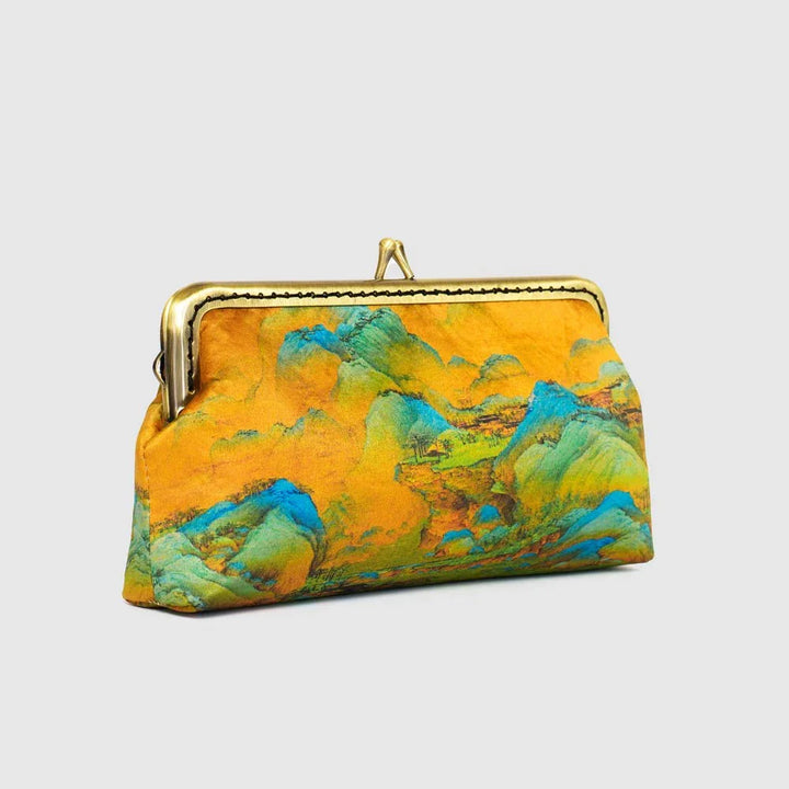 New Women's Clutch Cosmetic Bag|Chinese Landscape Art - Eastern Gifts