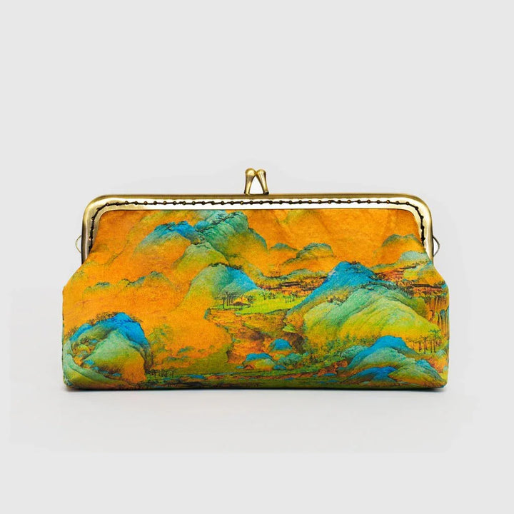 New Women's Clutch Cosmetic Bag|Chinese Landscape Art - Eastern Gifts