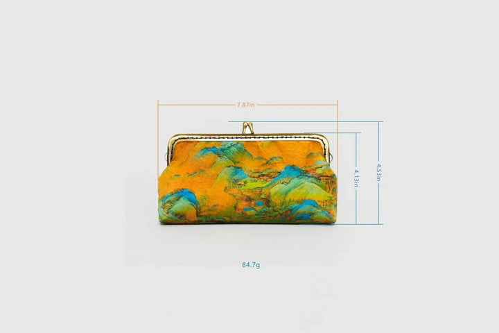 New Women's Clutch Cosmetic Bag|Chinese Landscape Art - Eastern Gifts