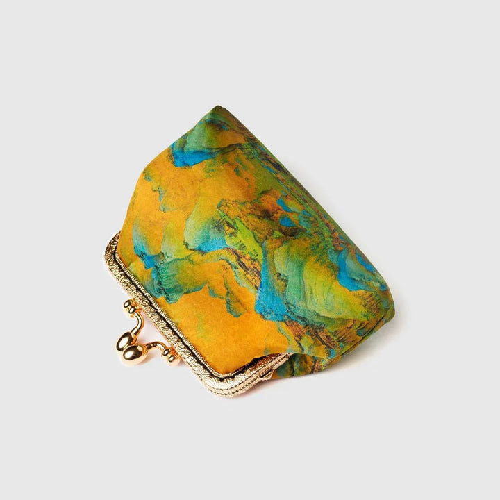 Oriental scenery print Coin purse |Frame Closure - Eastern Gifts