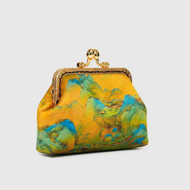 Oriental scenery print Coin purse |Frame Closure - Eastern Gifts