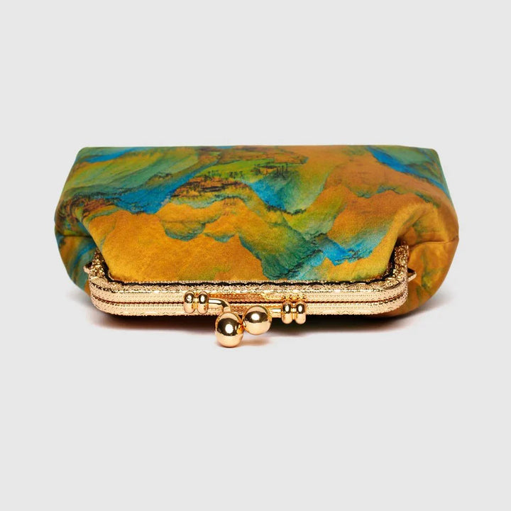 Oriental scenery print Coin purse |Frame Closure - Eastern Gifts