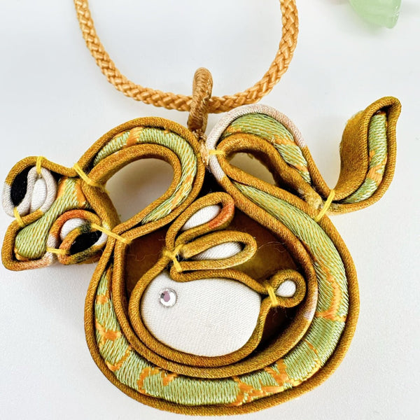 Snake and Rabbit Necklace-Harmony Knot Pendant: Legacy of Fortune - Eastern Gifts
