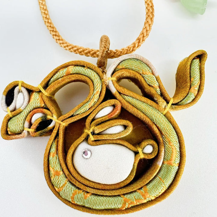 Snake and Rabbit Necklace-Harmony Knot Pendant: Legacy of Fortune - Eastern Gifts